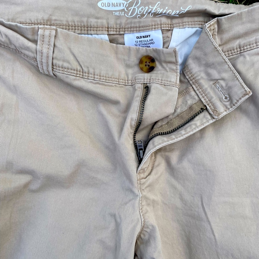 🌸Old Navy tan boyfriend casual pants🌸